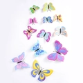 Set of 12 colorful PVC 3D butterfly wall stickers in assorted sizes for home decoration - Butterfly Series (BF7005)