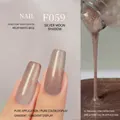 Japanese style deep grey-purple nail gel with gold shimmer finish in shade F059 - F059 Moon Shadow