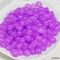 Makroansicht lila 6x8mm lichtdurchlässiger zylindrischer Perlen für Schmuck - 6X8mm / Lila