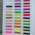 Color chart showing 36 shades of 1cm wide velvet ribbons for gift box packaging - 1cm Wide / Pure White