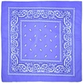 Classic purple paisley bandana with traditional hip-hop pattern and square shape - Light Purple