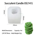 Stampo in silicone succulente 3D per candele profumate fai-da-te e gesso creativo - Candela succulenta 05 (141)