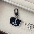 Acryl border collie sleutelhanger met zwarte metalen sluiting in een geschenkdoos - Border Collie