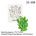 Coral shaped silicone mold for ocean themed fondant cakes and chocolate making crafts - Style 6 (Coral) / Gray