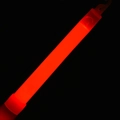 Single red glowing chemical light stick with hook for camping and emergency use - 6inch / Red
