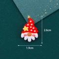 Christmas gnome resin figurine in red and white colors, size 1.9cm x 2.6cm DIY accessory - Gnome