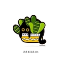 Cartoon black cat and cactus enamel pin for backpack, 2.8 x 3.2 cm metal badge - No.3 Black Cat & Plant
