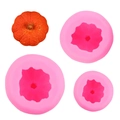 Three-piece pink silicone pumpkin molds for DIY candles, soaps and chocolate making - 1#2#3# 3-Piece Set / Pink