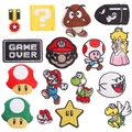 Set de parches bordados de Super Mario con Mario, Yoshi e iconos de videojuegos - W1xx-117-yt Un Juego De 16