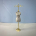 Espositore per gioielli vintage con velluto grigio e ganci in metallo dorato - Supporto per Esposizione di Collane Manichino (Grigio)