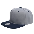M (56-58cm) Light Grey Top Navy Blue Brim