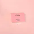 Pink minimalist display card for accessories with handmade logo and 8cm length dimension - 100E Pink Card (8*6)