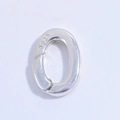 Chiusura a molla ovale in argento sterling S925 per gioielli e collane fatti a mano - Chiusura a Molla Ovale / Argento