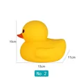 Classic yellow rubber duck bath toy No.2, dimensions 13cm length, 11cm width, 10cm height - No. 2 Yellow