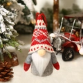 Leuchtender Weihnachtsgnom-Anhänger mit roter Strickmütze und warmem LED-Lichtdekor - Stil A Leuchtender Waldzwerg (E-DD59)