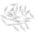 Cierres de rosca cilíndricos plateados para creación de collares y pulseras de bisutería - 3*13mm / Plata-1#