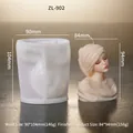 Silicone mold for Saudi girl portrait candles with detailed headscarf texture - Saudi Arabia Girl C ZL-902