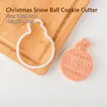 Christmas snow globe cookie cutter with snowflake embossed texture for holiday baking - Snow Globe - Cutter