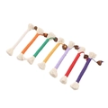 Set of seven colorful handmade woven mice cat toys with decorative tassels for pets - Cat Chew Rope 20cm