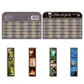 Retro film-style magnetic bookmarks with nature and floral artistic illustrations - Time in Film CXSQ089
