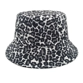 Bob classique à motif léopard gris et noir, chapeau de soleil élégant sur fond blanc - M(56-58cm) / Gris