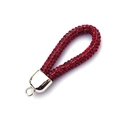 Cordino da polso con cristalli rossi scintillanti e chiusura in argento per chiavi e badge - Rosso (Pendaglio) / Rosso (Pendaglio)
