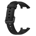 Classic black silicone replacement strap for Xiaomi Band 7 Pro with buckle closure - Night Black