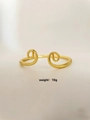 Adjustable golden Sun Wukong style bangle featuring spiral texture and 19g weight - Threaded Golden Cudgel Bracelet