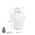 White silicone vase mold for DIY resin crafts featuring 7.9cm height bottle shape - No. 2 Small Vase