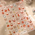 Stickers ongles 3D en relief avec lapins mignons et symboles de chance TS-4267 - Lapin de la Chance du Nouvel An - Nouveau Relief (TS-4267)