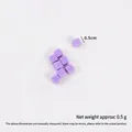 Acht kleine paarse PVC-suikerklontjes van 0,5cm voor DIY-taartdecoratie en knutselen - 0.5cm - Paars