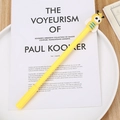 Creative yellow bee gel pen with cute cartoon topper for student stationery - Yellow Bee