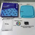 Magnetisch schaakspel met blauw bord, 20 magneten en draaischijf voor 2 spelers - 29cm PVC Bord + 20 Magnetische Stukken + Strafschijf
