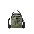 Leichte armee-grüne Nylon-Umhängetasche mit Kordelzug und verstellbarem Schultergurt - Grün