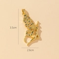 Detailed view of butterfly pendant with colorful zircons measuring 3.5cm by 2.6cm - N-Butterfly Fairy (3.5x2.6cm)