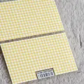 Pegatinas de uñas 5D ultrafinas con patrón de cuadros amarillos TS-494 para manicura - TS-494 Cuadritos Amarillos