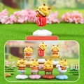 Cute bee-themed crystal blind box bobblehead figurines with spring and cloud base - Tumbler Shake Series (3076) / Random 1PC / Yellow