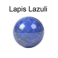 Polished natural Lapis Lazuli crystal ball with gold pyrite specks for feng shui decor - Lapis Lazuli