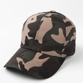 Detailed side view of camouflage baseball cap with cotton twill and reinforced stitching - Adjustable / US Camouflage 4