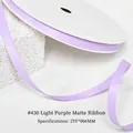 6mm lavender matte satin ribbon 25 yards roll for floral hair accessory DIY - 0.6CM Wide * 25 Yards / Lavender