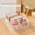Organizzatore per palette di ombretti a 8 scomparti in acrilico, 24,5x24x6,8cm - 24.5*24*6.8cm / Trasparente [Grande 8 Scomparti]