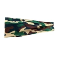 Elastic yoga headband featuring a classic jungle camouflage pattern for active women - Classic Jungle Camo