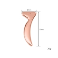 Rose gold zinc alloy eye cream applicator massage tool with 28mm by 77mm dimensions - Rose Gold Seahorse Shape (X0163)