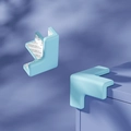 Protezione angolare blu a forma di L in schiuma con adesivo per la sicurezza dei bambini - Forma a T Blu