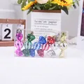 Set of 6 colorful candy-shaped Christmas tree ornaments with polka dots and stripes - 6pcs/10cm Small Candy / Mixed 6 Colors