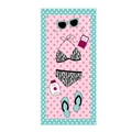 Microvezel strandhanddoek met vlakke illustratie van bikini en zonnebril, sneldrogend - 623 Strand Bikini Kunst