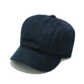 Détail d'une casquette en sergé de coton bleu marine montrant la visière et la calotte - M (56-58cm) / Bleu Marine