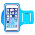 Waterproof blue sports running arm band with touch screen window and key holder pocket - 5.5 Inch Universal Phone / Sky Blue