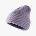 Classic rib-knit winter beanie in lavender purple featuring a stylish cuffed design - Light Purple