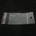 Transparent OPP self-adhesive bag with hanging hole and red seal, size 10.5x5cm - Clear Hole Bag 5*10.5CM (Approx. 100pcs)